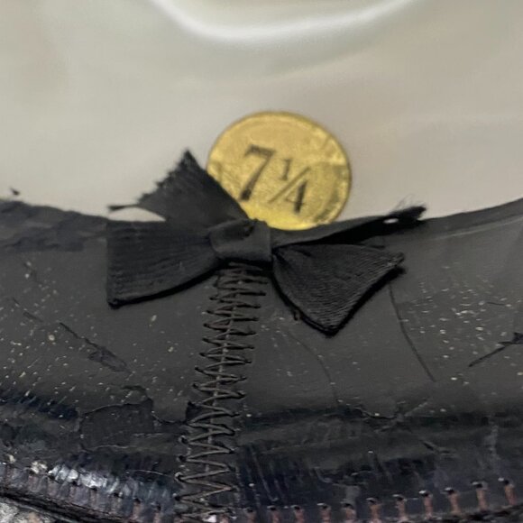 Vintage Biltmore Canada Houndstooth Tweed Fedora Hat Men's Size 7 1/4 Gray - Picture 11 of 12